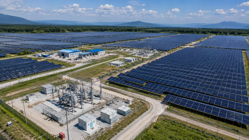 Large-scale solar plant approaching commissioning