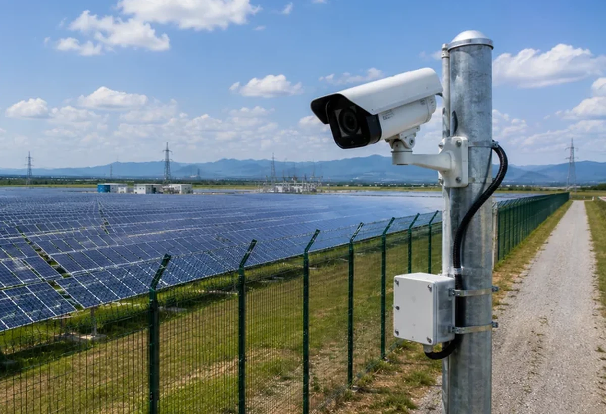 Operational visual monitoring at a solar facility